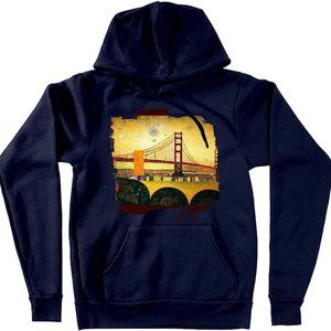 San Francisco Bridge Hooded Sweatshirt - Klimt Hoodie - Place Hoodie